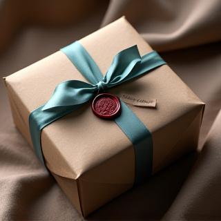 En vackert förpackad färdig produkt, redo för leverans till kund.